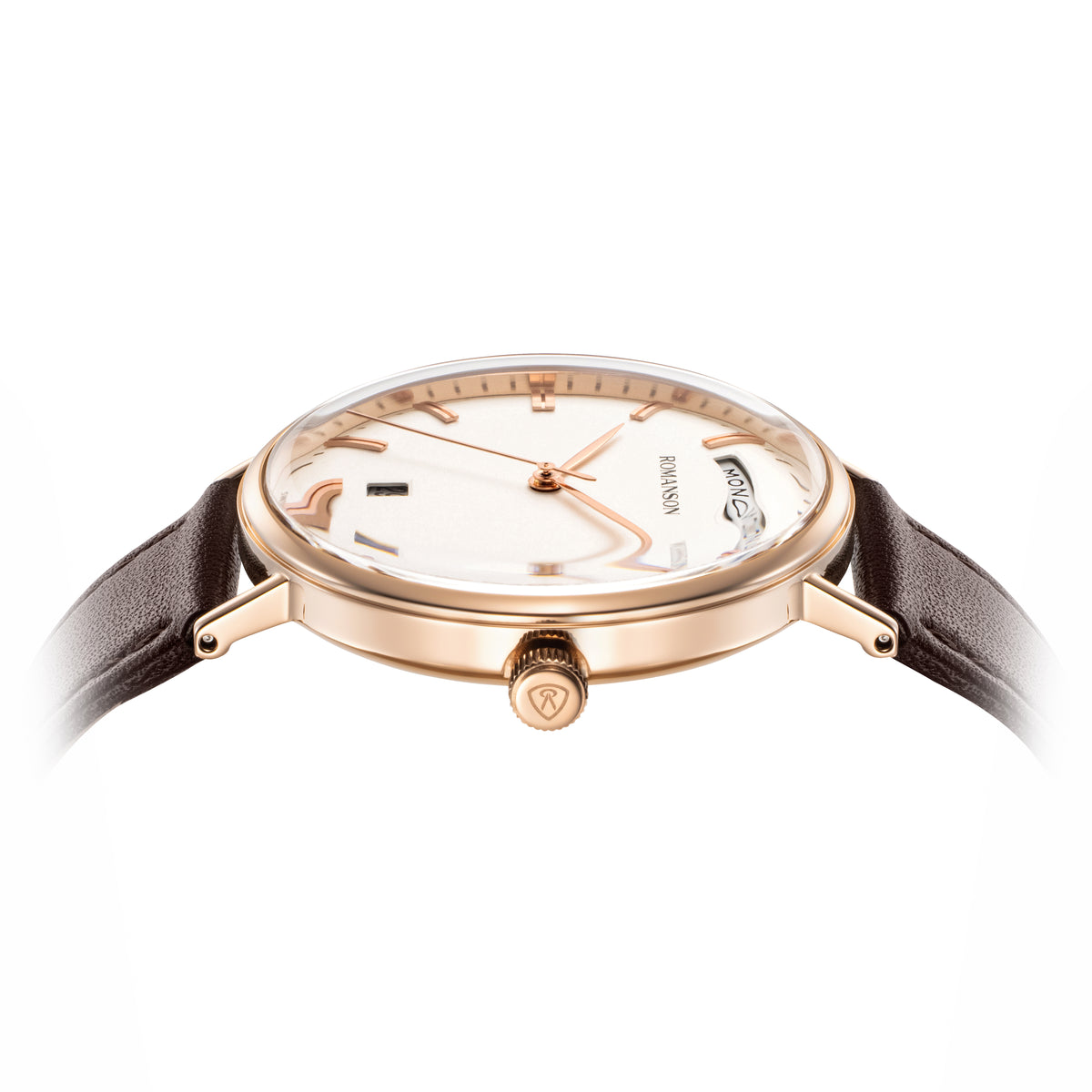 Romanson Brown Men Watch TL4BF006MMRWH