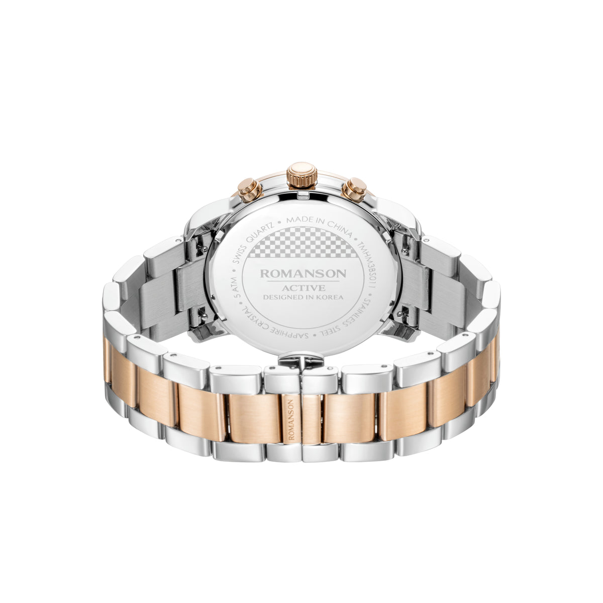 Romanson Silver Gold Men Watch TM3BS011HMJWH