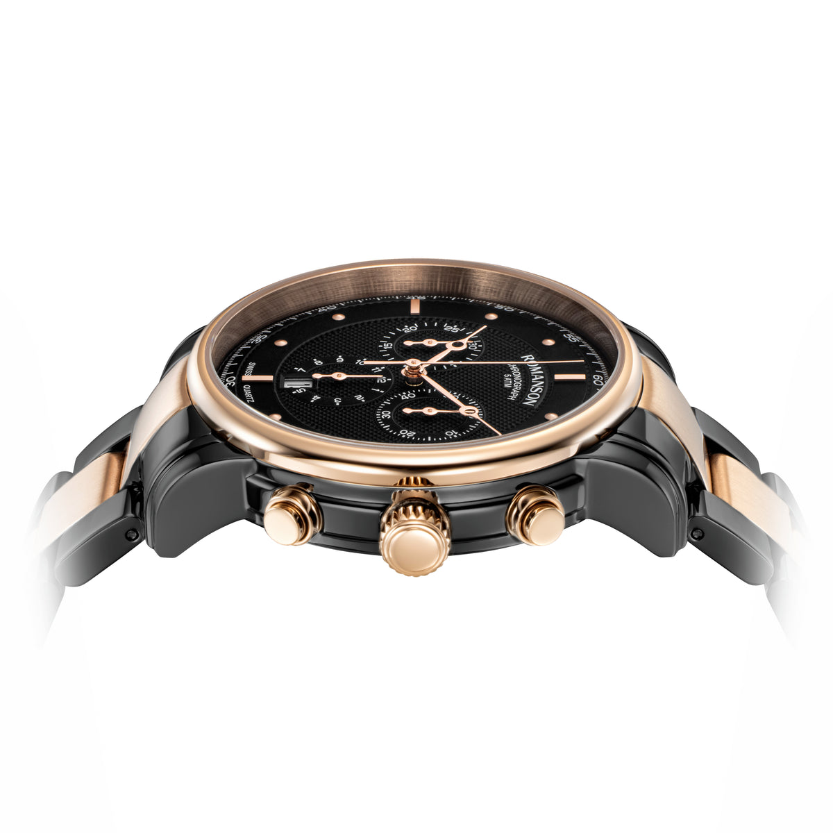 Romanson Quartz Black Men's Watch TM3BS011HMKBK