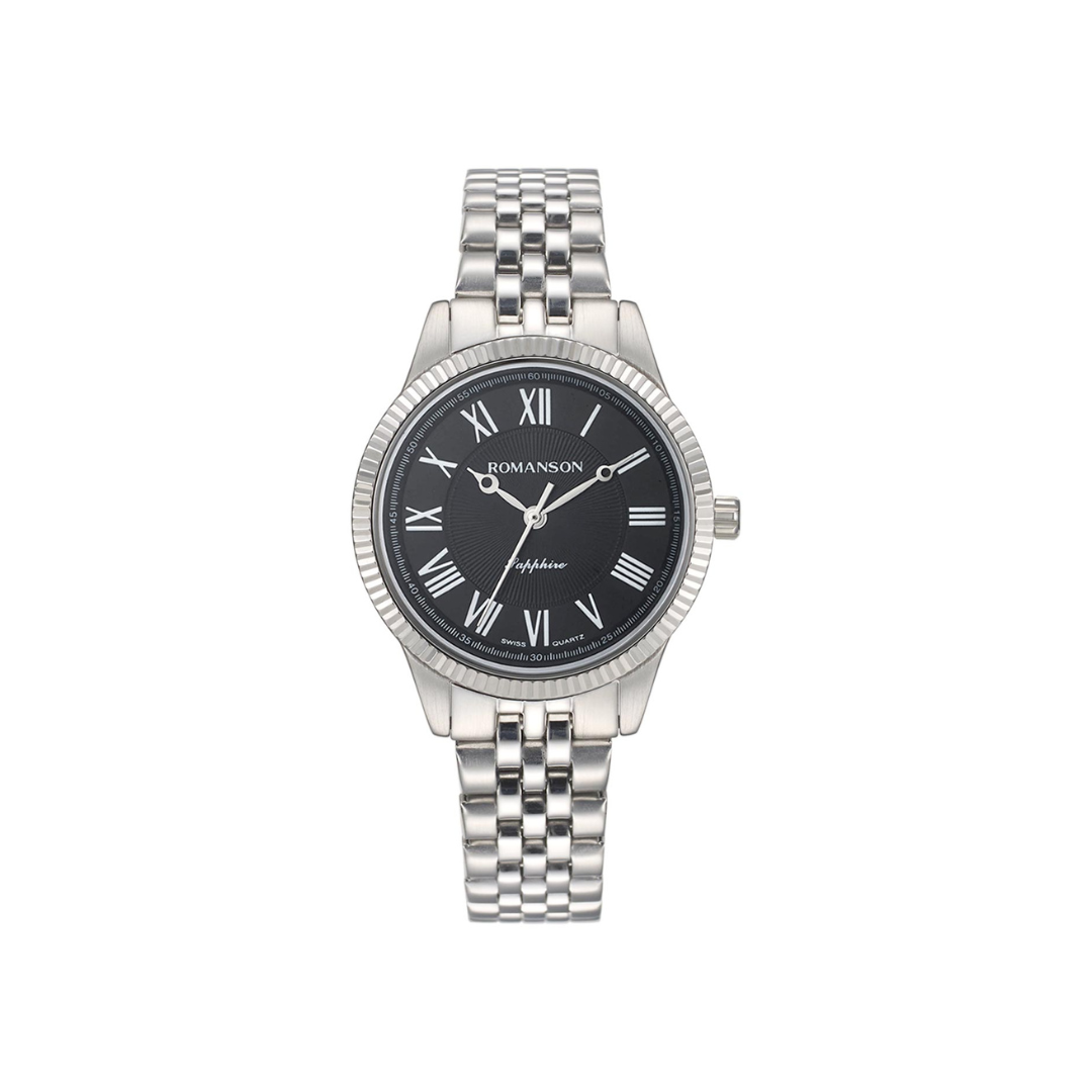 Romanson Full Roman Black DIal Women's Watch TM3BS190LLWBK