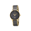 Romanson Ceramic Sapphire Black Women Watch TM4236LLGBK