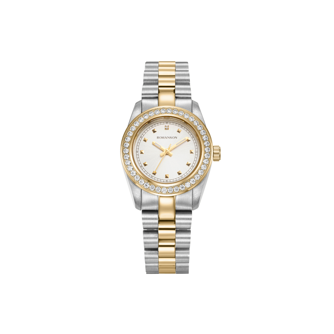 Romanson Classic White Dial Women's Watch TM5BS528KLCWH