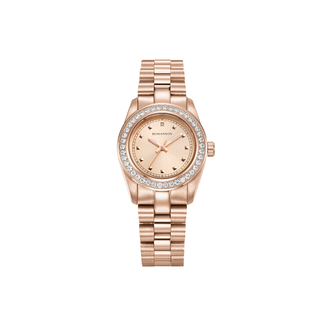 Romanson Full Rose Gold Women's Watch TM5BS528KLRRG