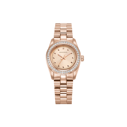 Romanson Full Rose Gold Women's Watch TM5BS528KLRRG
