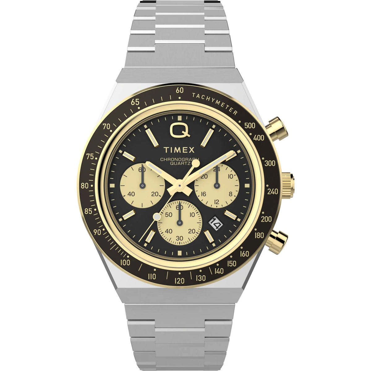 Timex Unisex Black Dial Analogue Watch TW2W64200UJ