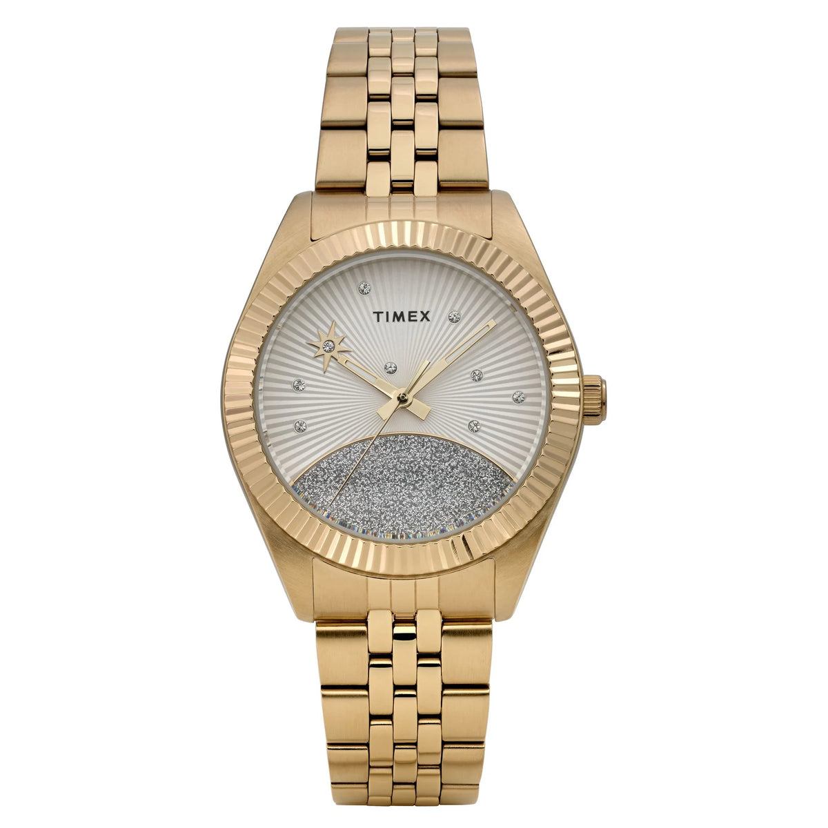 TIMEX Trend Legacy White Gold Women Watch TW2Y20300IK
