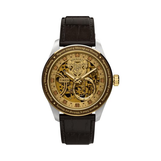 Timex Harry Potter x Timex Waterbury Skeleton Gold Dial Men's Watch TW2Y75500