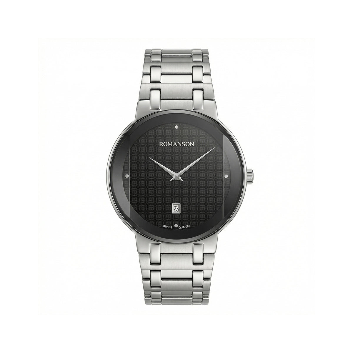 Romanson Classic Silver Men Watch TM5BF919MMWBK
