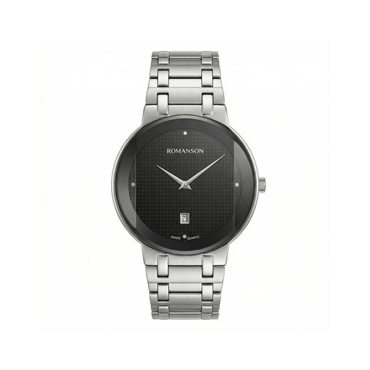 Romanson Classic Silver Men Watch TM5BF919MMWBK