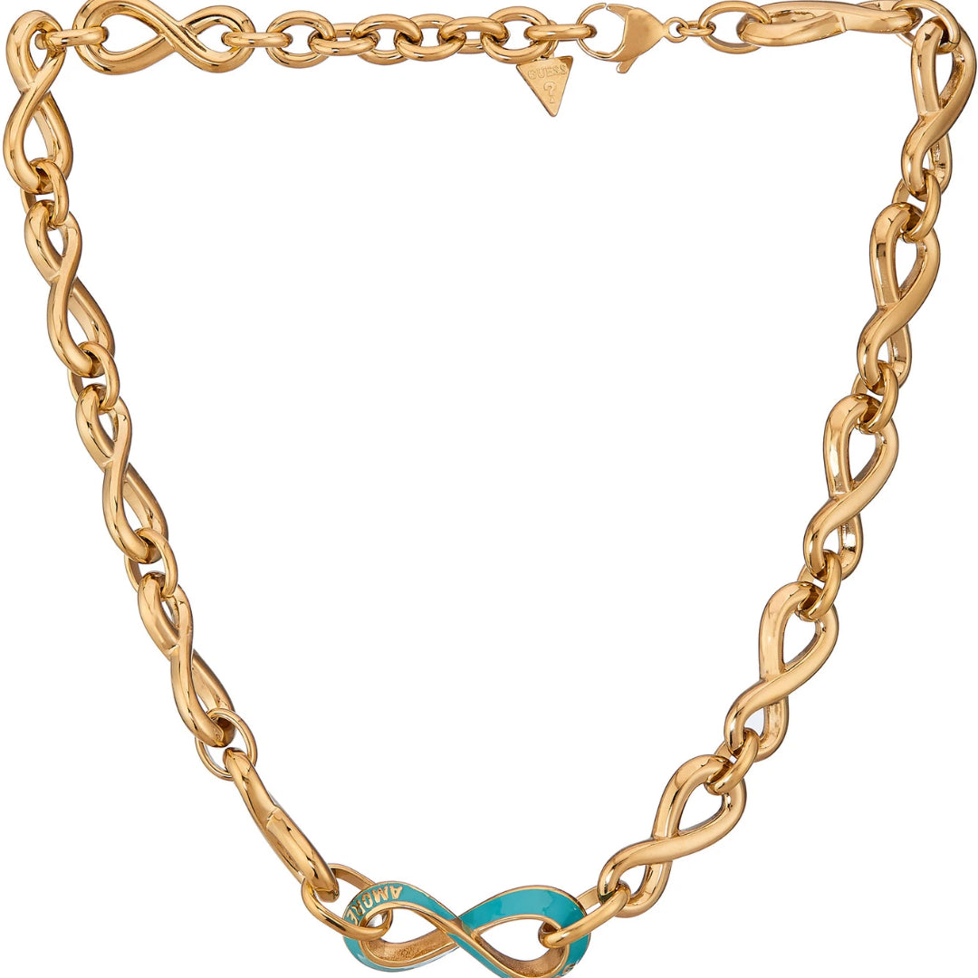 GUESS Amore Gold-Plated Women's Necklace UBN05043YGLB