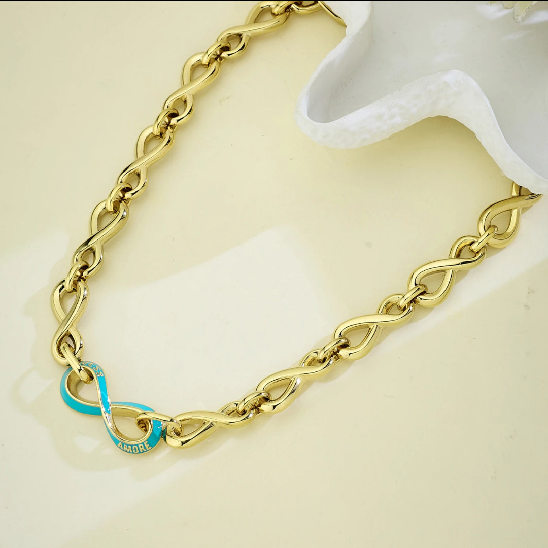 GUESS Amore Gold-Plated Women's Necklace UBN05043YGLB