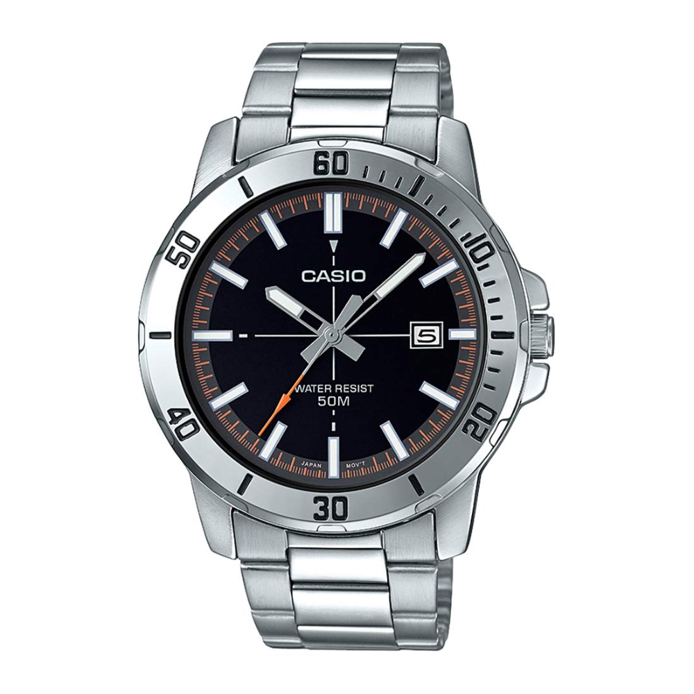 Casio Enticer Black Dial Men Watch A1734  MTP-VD01D-1E2V