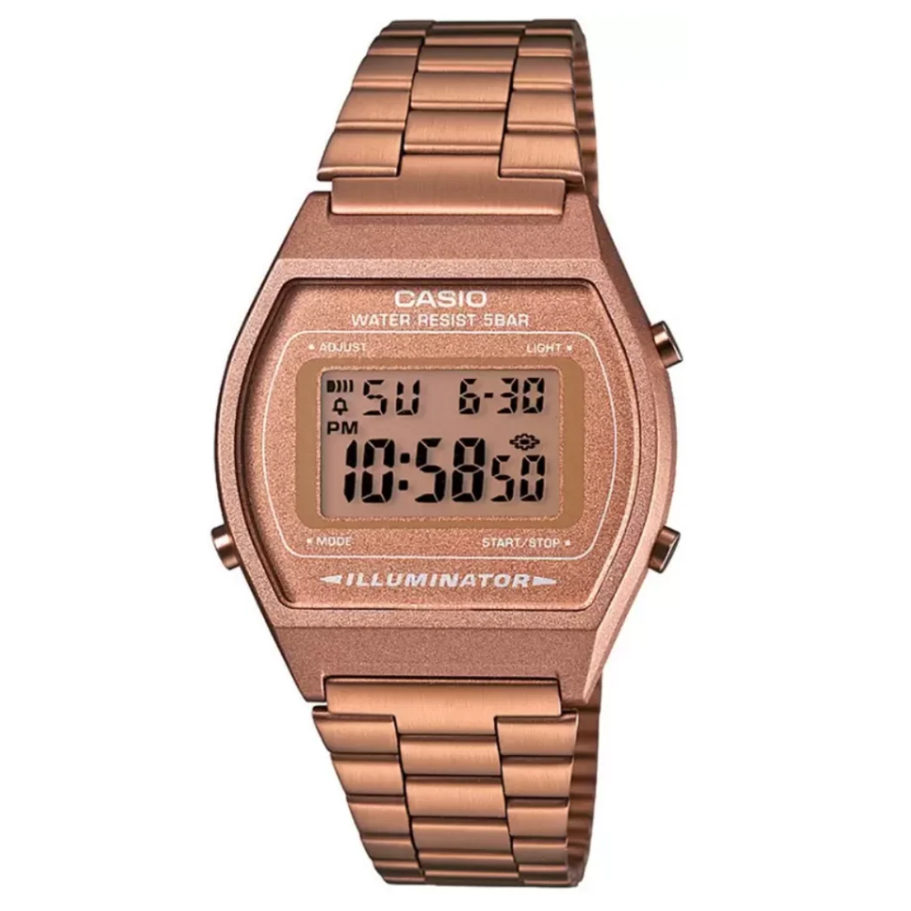 Casio Vintage Series Rose Gold Women Watch Digital Watch D128 B640WC-5ADF