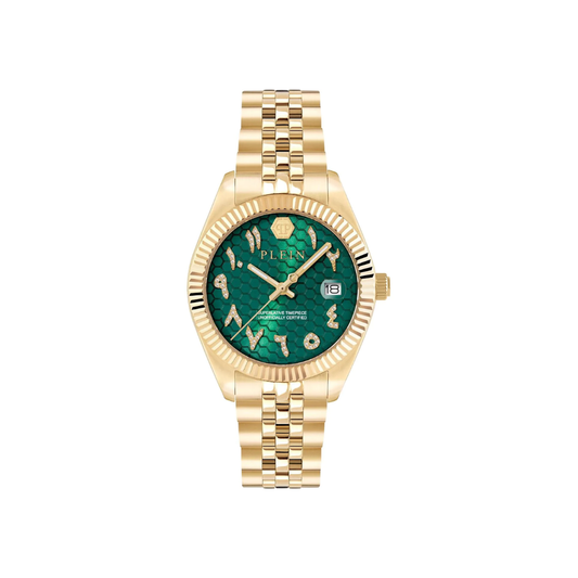 Philipp Plein Date Superlative Green Dial Women's Watch PWYFA0626