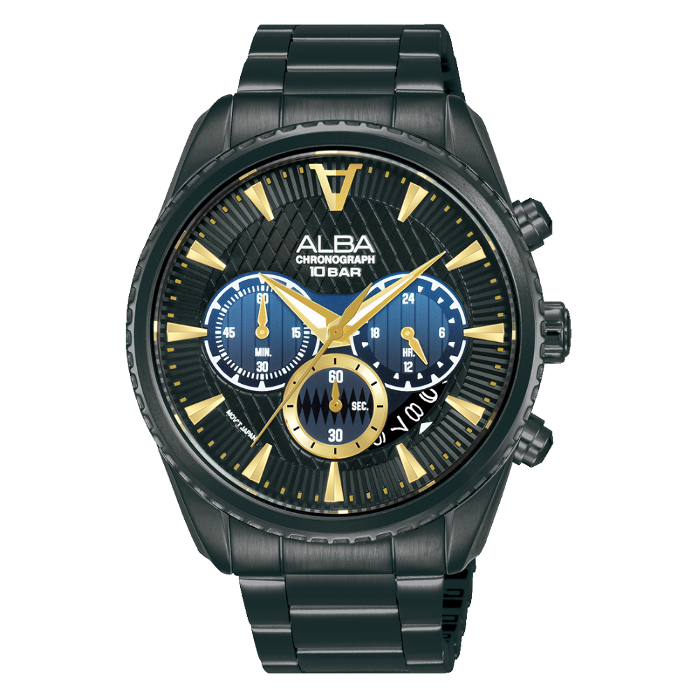 ALBA Active Black Dial Men's Watch AT3J09X1