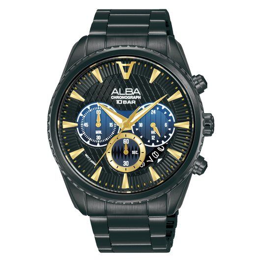 ALBA Active Black Dial Men's Watch AT3J09X1