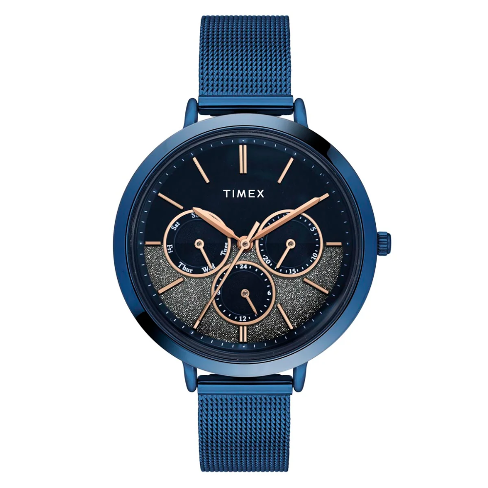TIMEX Blue Round Dial Women’s Watch TWEL14508