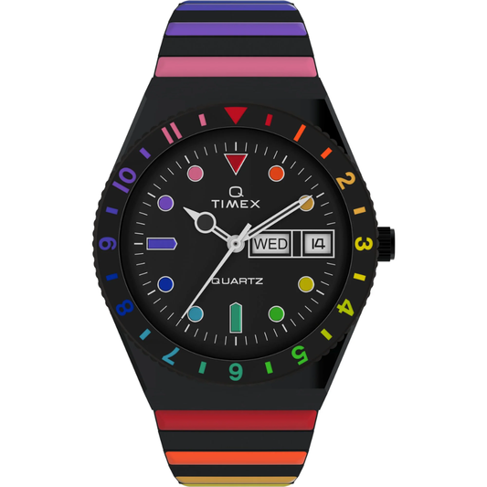 Timex Q Rainbow Black Women's Watch TW2V65900UJ
