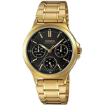 Casio Ladies Black Dial Women's Watch LTP-V300G-1AUDF