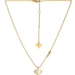 GUESS Rolling Hearts Gold-Plated Women's Necklace Gold UBN03041YGWH