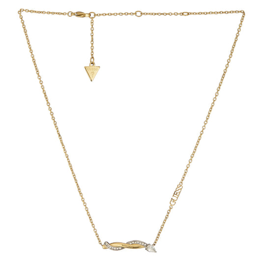 GUESS Twist Gold-Plated Women's Necklace UBN05066YGRH
