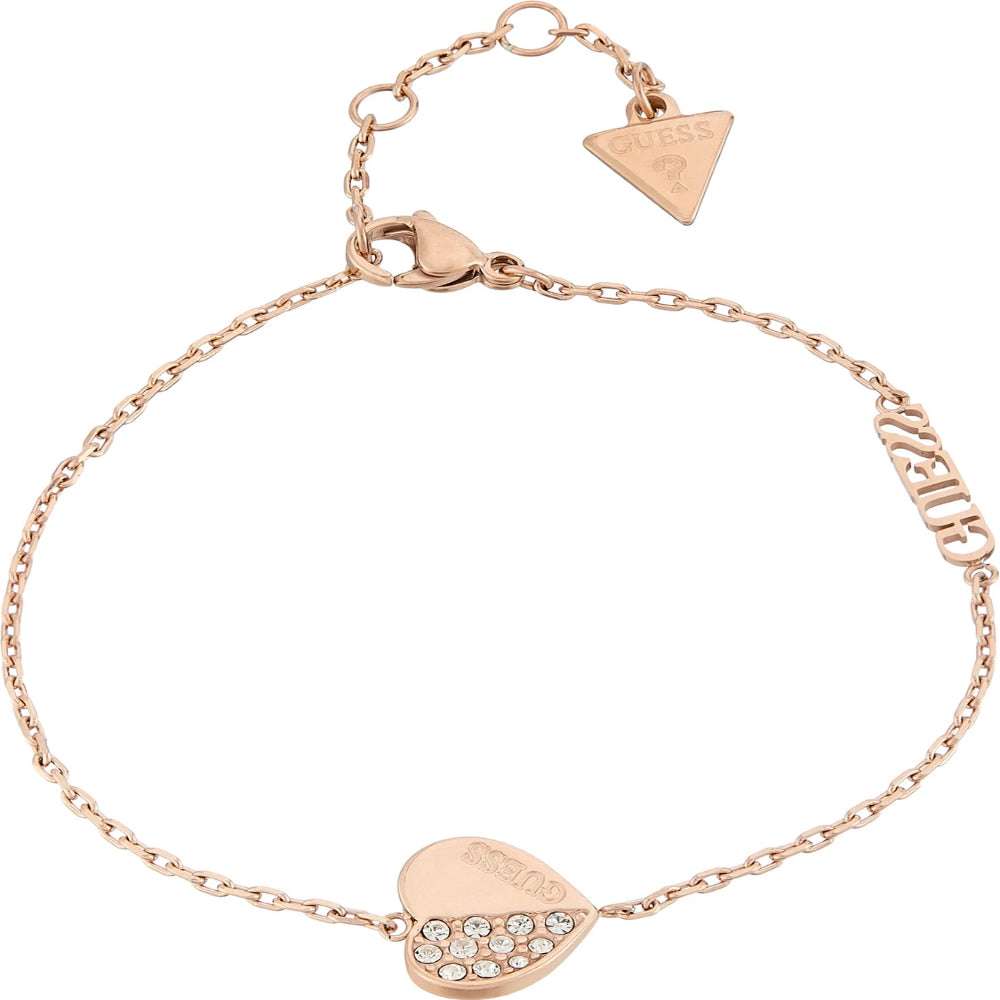 GUESS Steel Gold-plated Bracelet Jewellery UBB03036RGL