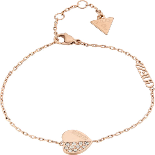 GUESS Steel Gold-plated Bracelet Jewellery UBB03036RGL