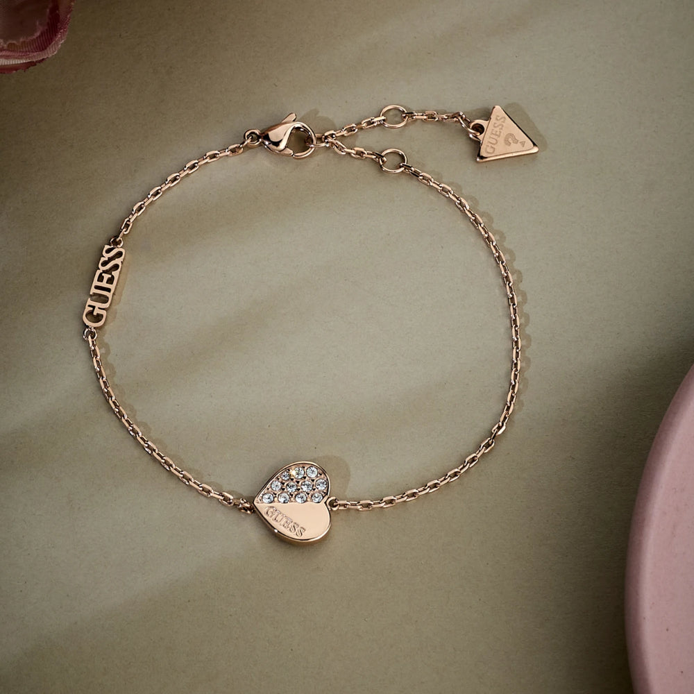 GUESS Steel Gold-plated Bracelet Jewellery UBB03036RGL