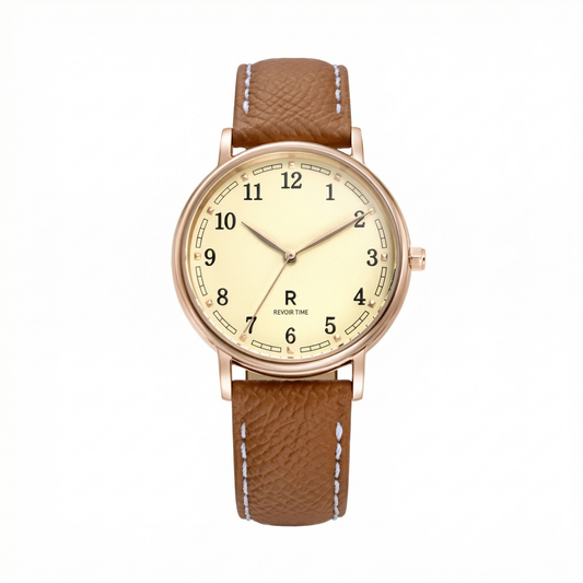 Romanson Classic Brown Men Watch TL6BS004MMW IVORY