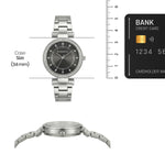 Romanson Classic Silver Women Watch RM6BS204TLWBK