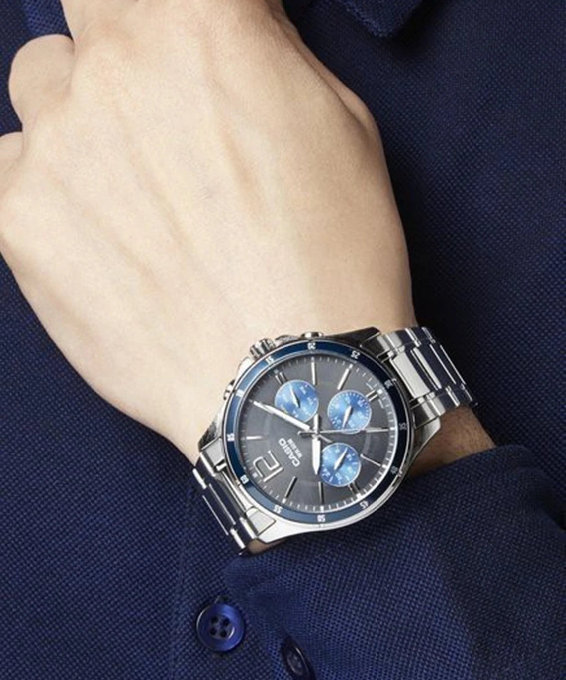Casio Enticer Black Men Watch A950 MTP-1374D-2AVDF
