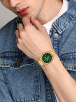 Casio Enticer Green Dial Men Watch A2374 MTP-1302PGC-3AVEF