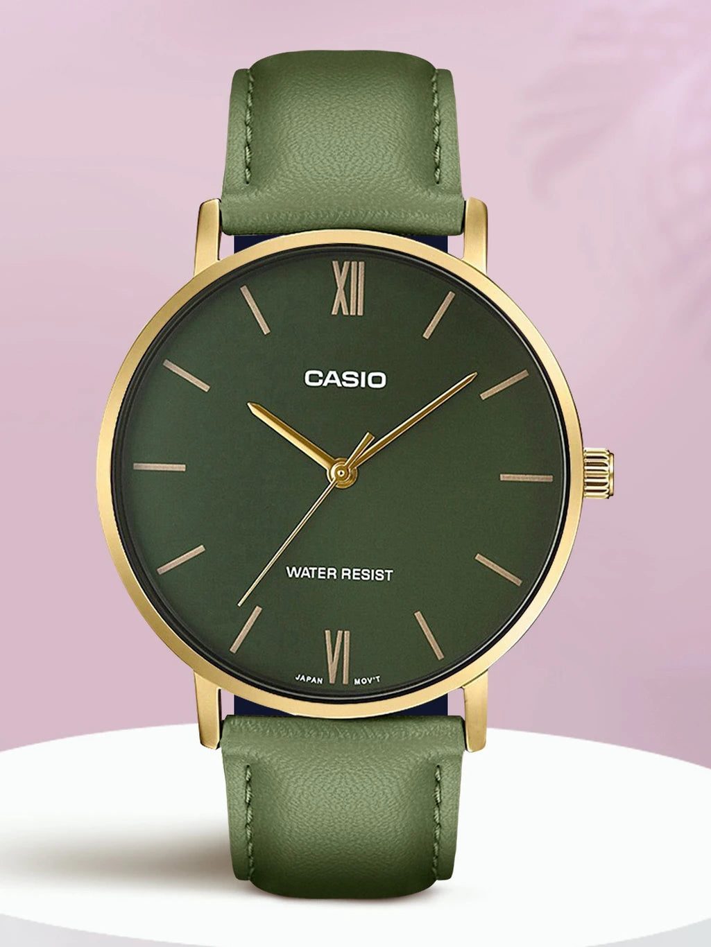 Casio Enticer Green Men Watch A1782 MTP-VT01GL-3BUDF