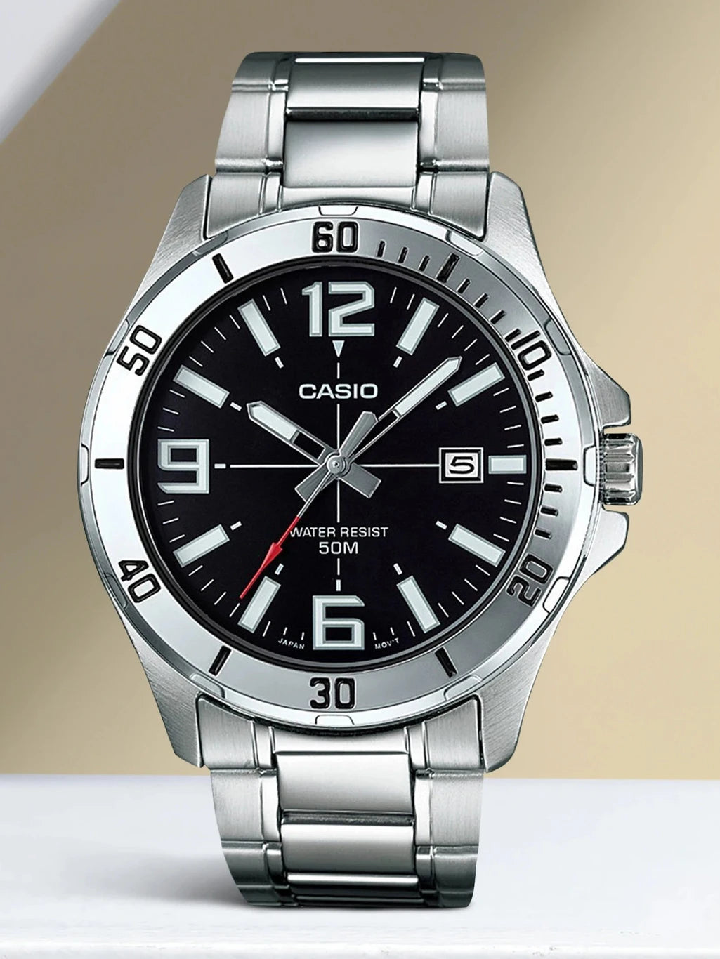 Casio Enticer Black Dial Men Watch A1361 MTP-VD01D-1BVUDF