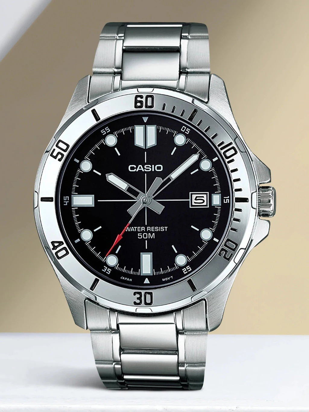Casio Enticer Black Dial Men Watch A1362 MTP-VD01D-1EVUDF