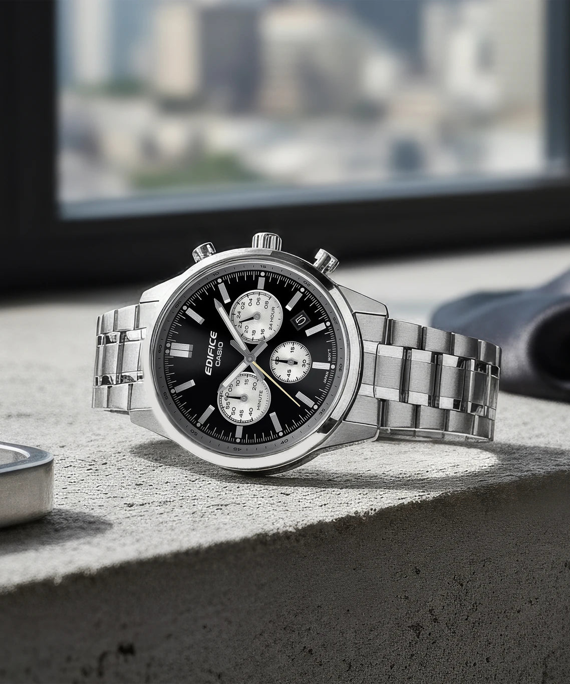 Casio Edifice Silver Men Watch ED655 EFR-575D-1ADF
